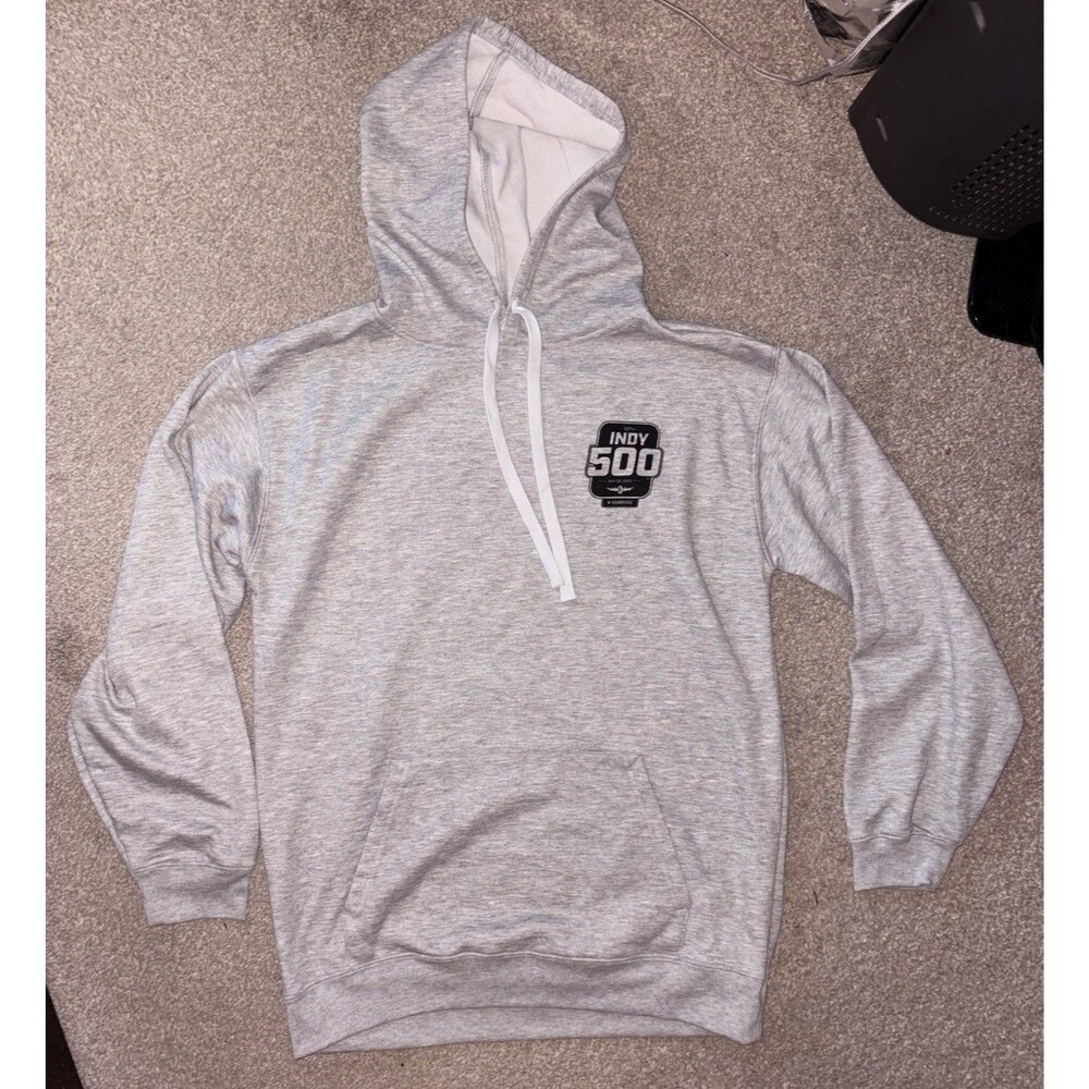IndyCar Indy 500 2023 Gray Pullover Hoodie Women’s Small Heather Gray